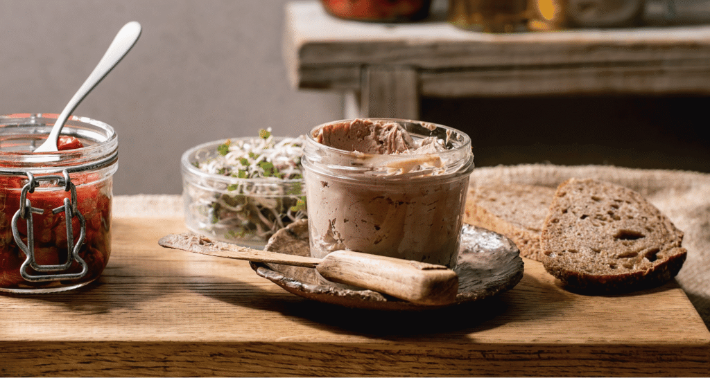 Chicken liver pate on toast, an easy way to start eating organ meats for hormone health